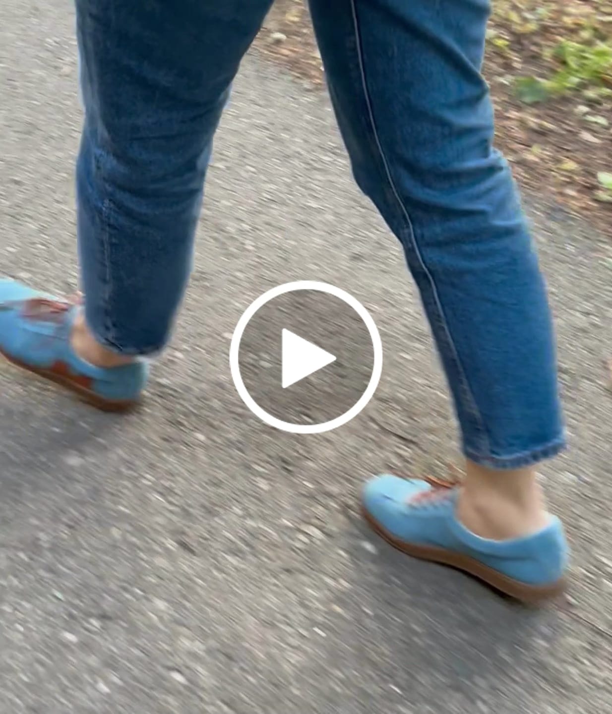 Customer video review of "Funky sneakers, Sky Blue"