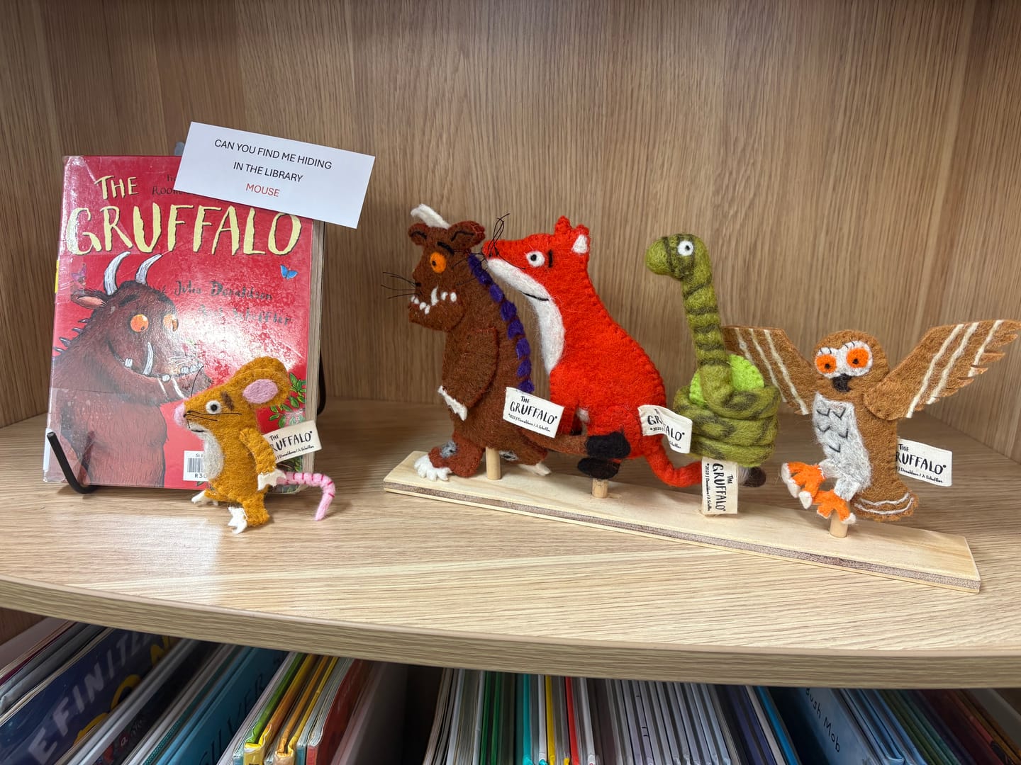 Customer photo review of The Gruffalo® Finger Puppets Set (Preorder for 2nd Release)