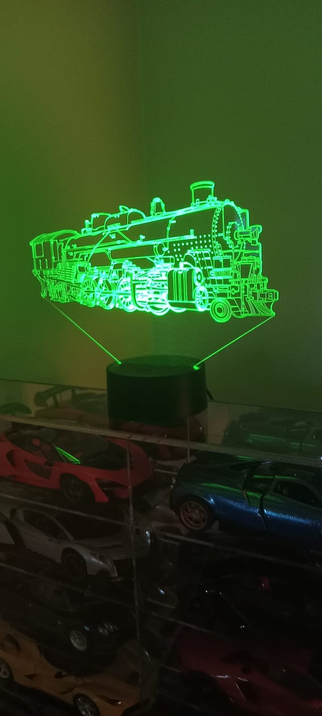 Customer photo review of Steam Locomotive Train - 3D Optical Illusion Lamp