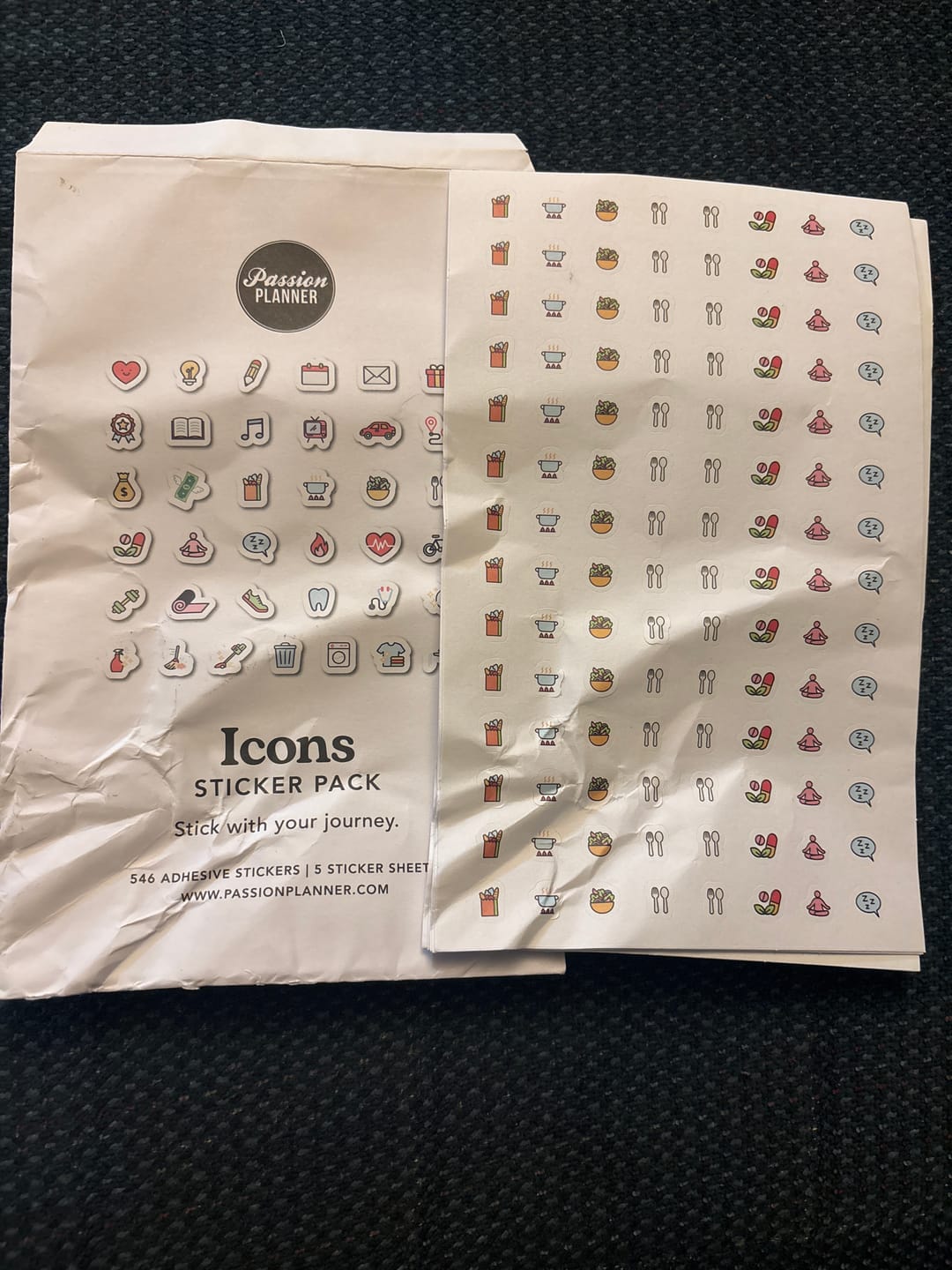 Customer photo review of Icons Sticker Pack