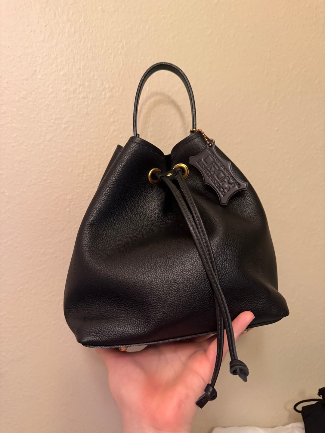 Customer photo review of Bucket Bag - Soft Leather