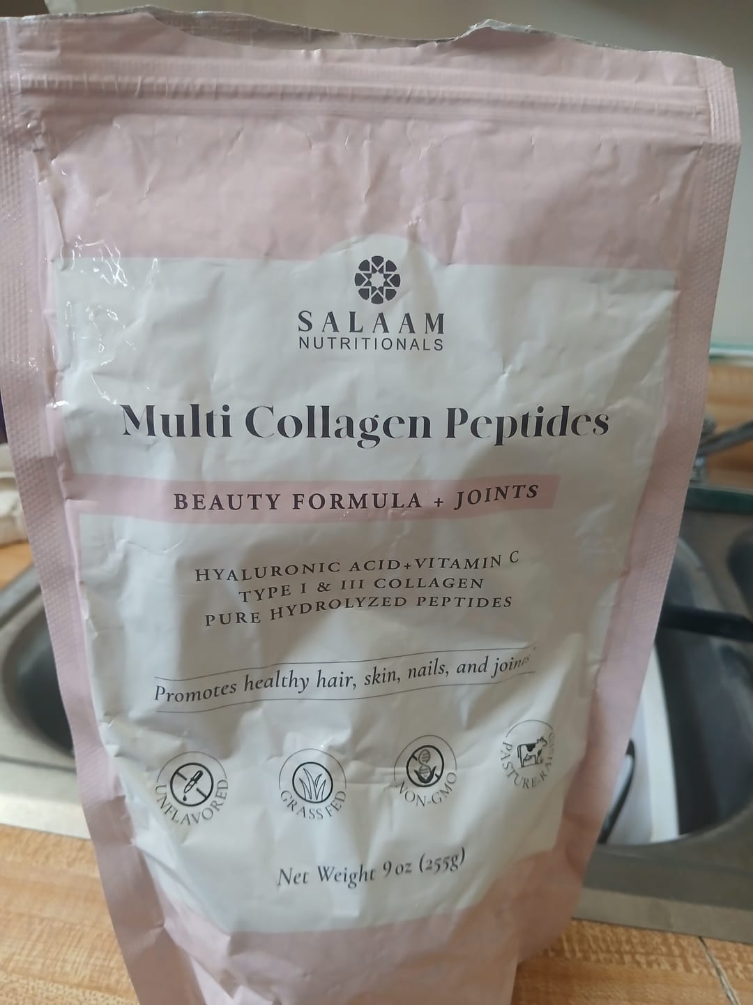 Customer photo review of Pure Halal Collagen Hydrolyzed Peptides Type 1 & 3 Powder - With Vitamin C & Hyaluronic Acid | Salaam Nutritionals