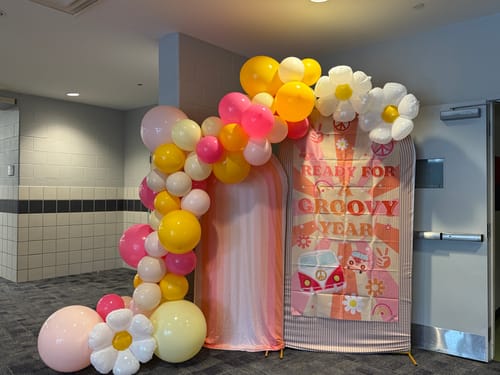 Customer photo review of Golden Hour Balloon Garland Kit