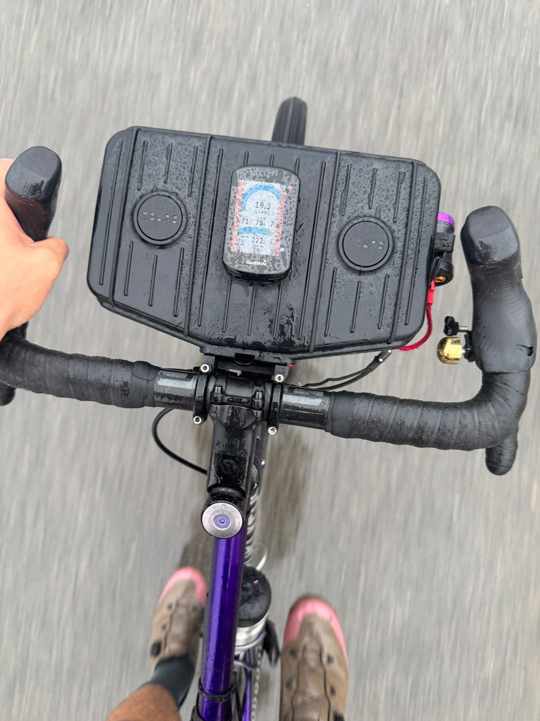 Customer photo review of The BIG Handlebar Bag