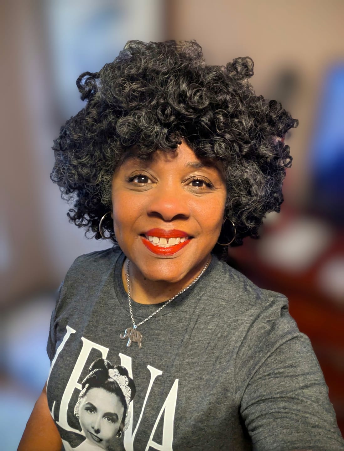 Customer photo review of Short Sleeve Lena Tee