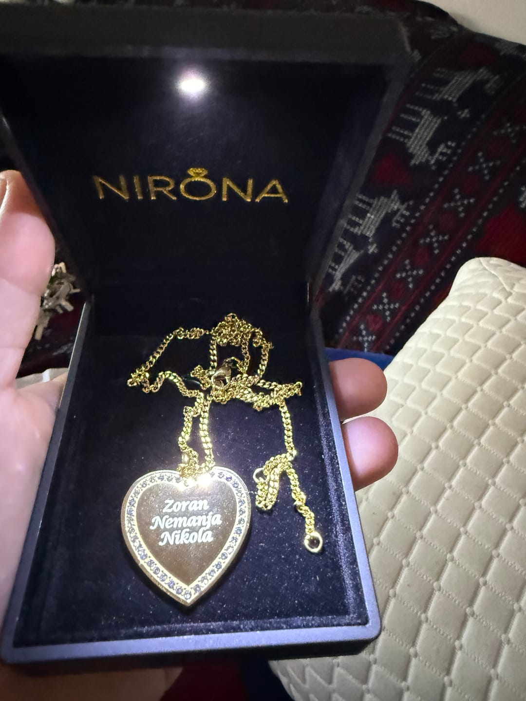 Customer photo review of Nirona | Herzgravur