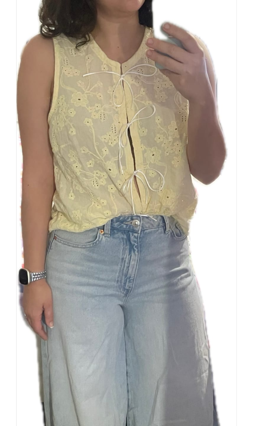 Customer photo review of Floral Perfection Embroidered Cotton Fabric