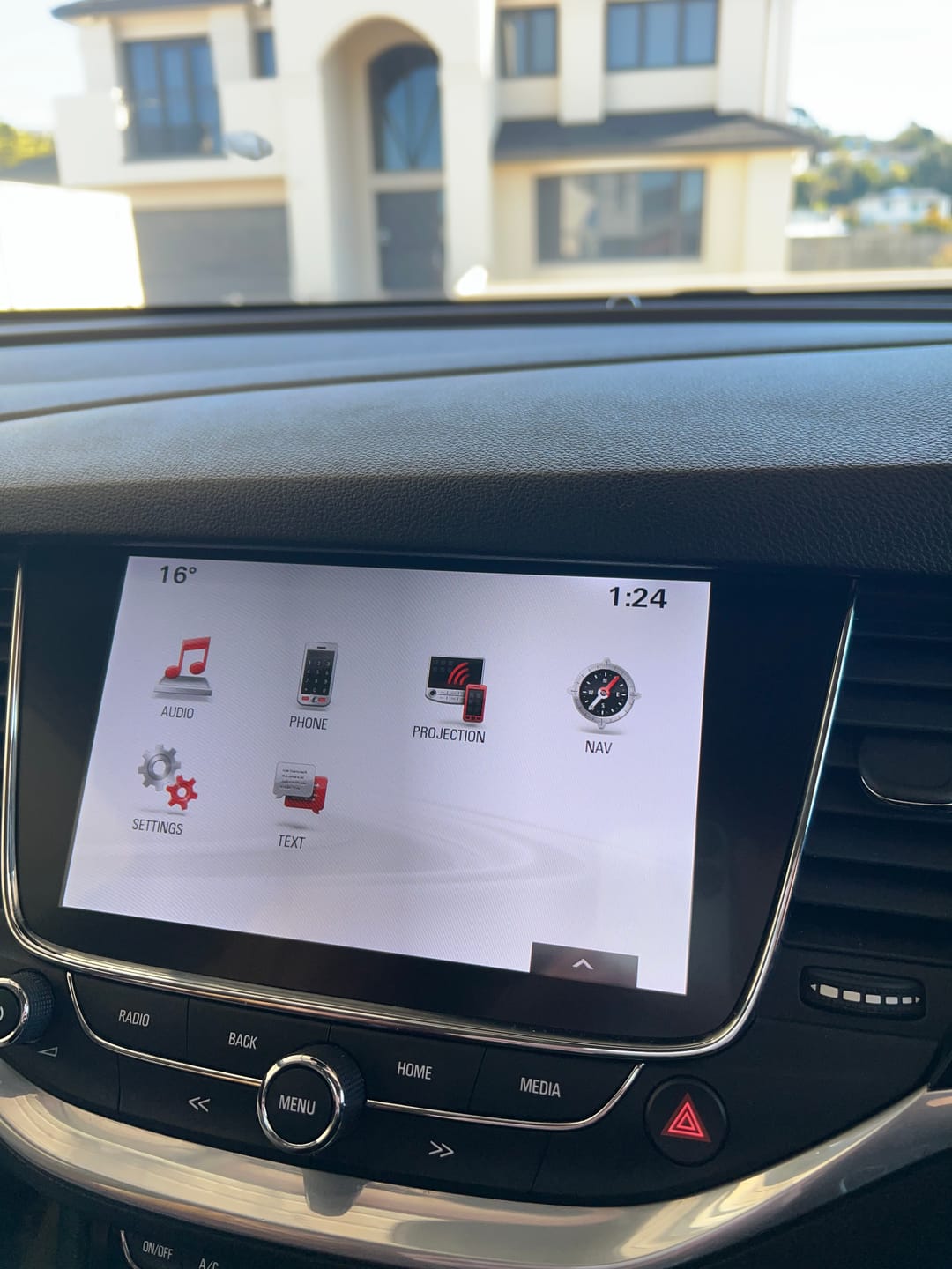 Customer photo review of Vauxhall Opel Astra 2016 to 2019 Replacement screen Navi 900