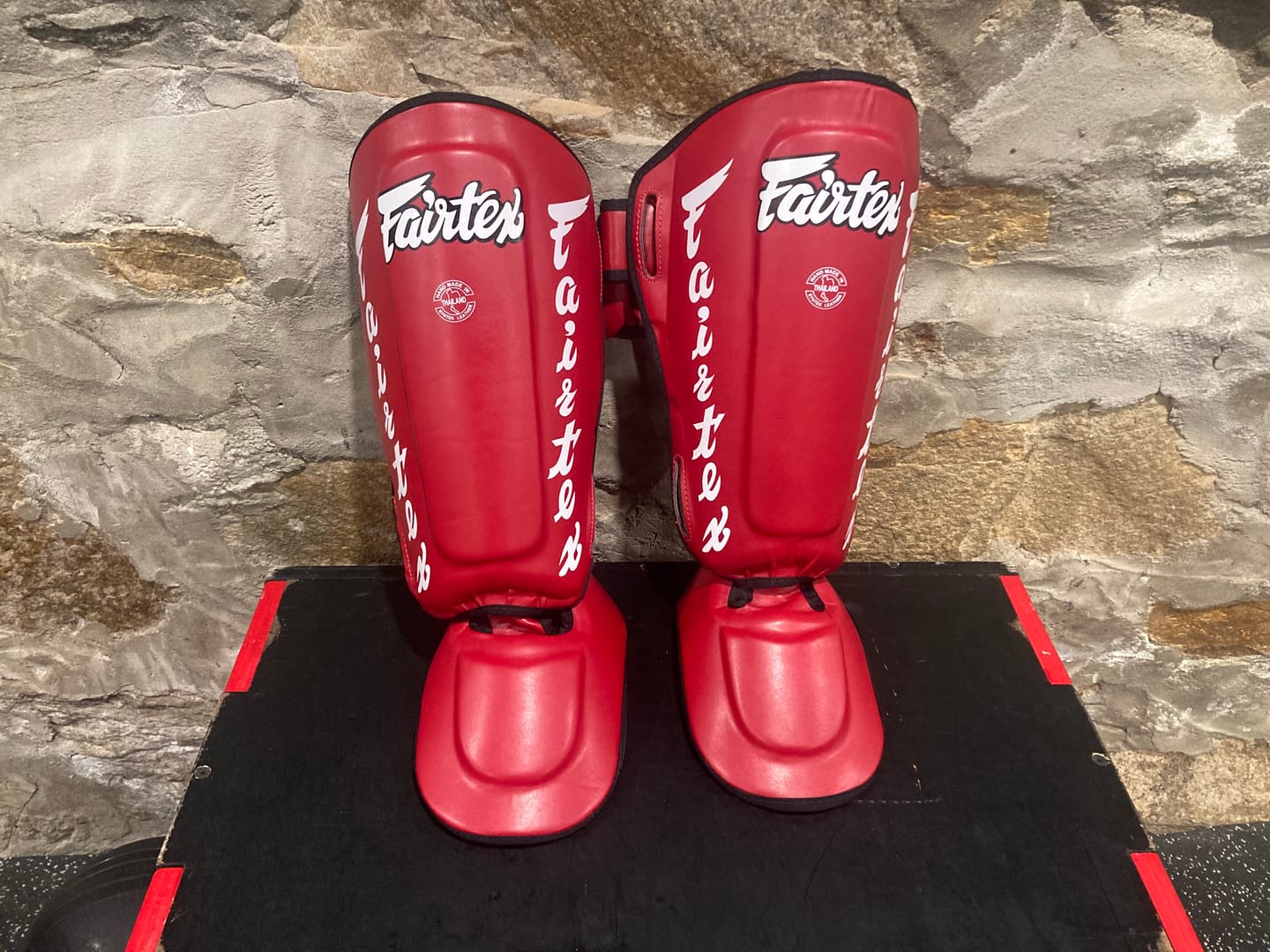 Customer photo review of Fairtex SP7 Detachable Muay Thai Shin Guard- Outlet