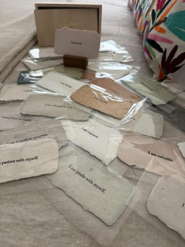 Customer photo review of Affirmations Bundle of 25