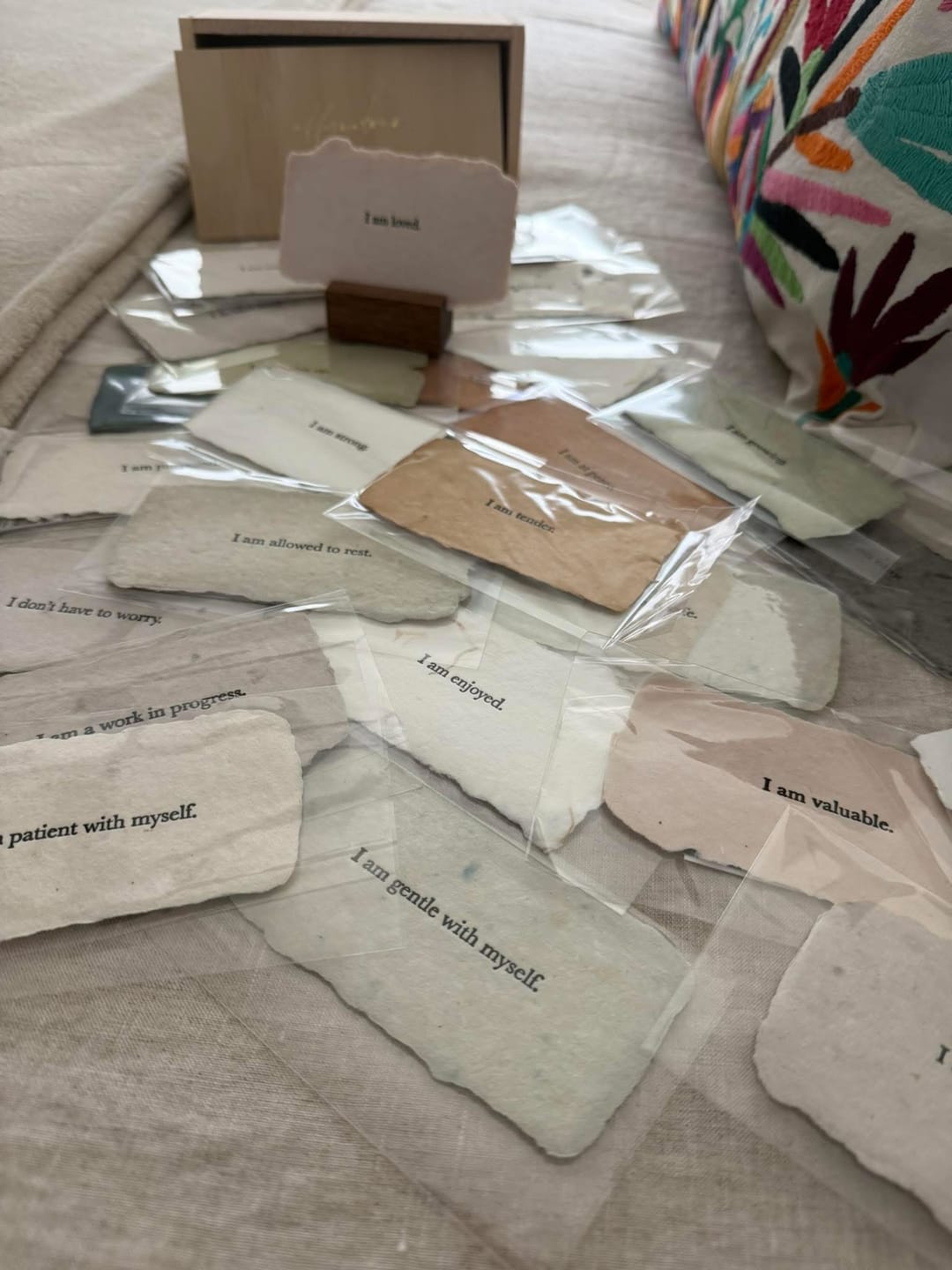 Customer photo review of Affirmations Bundle of 25