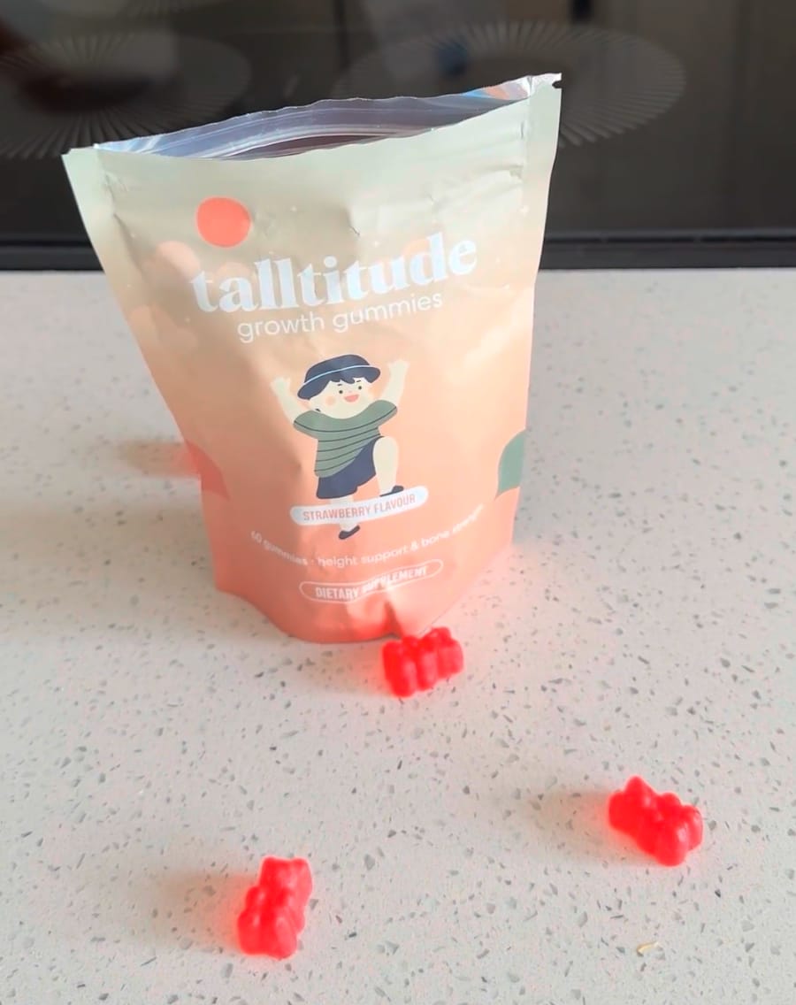 Customer photo review of Talltitude Growth Gummies®