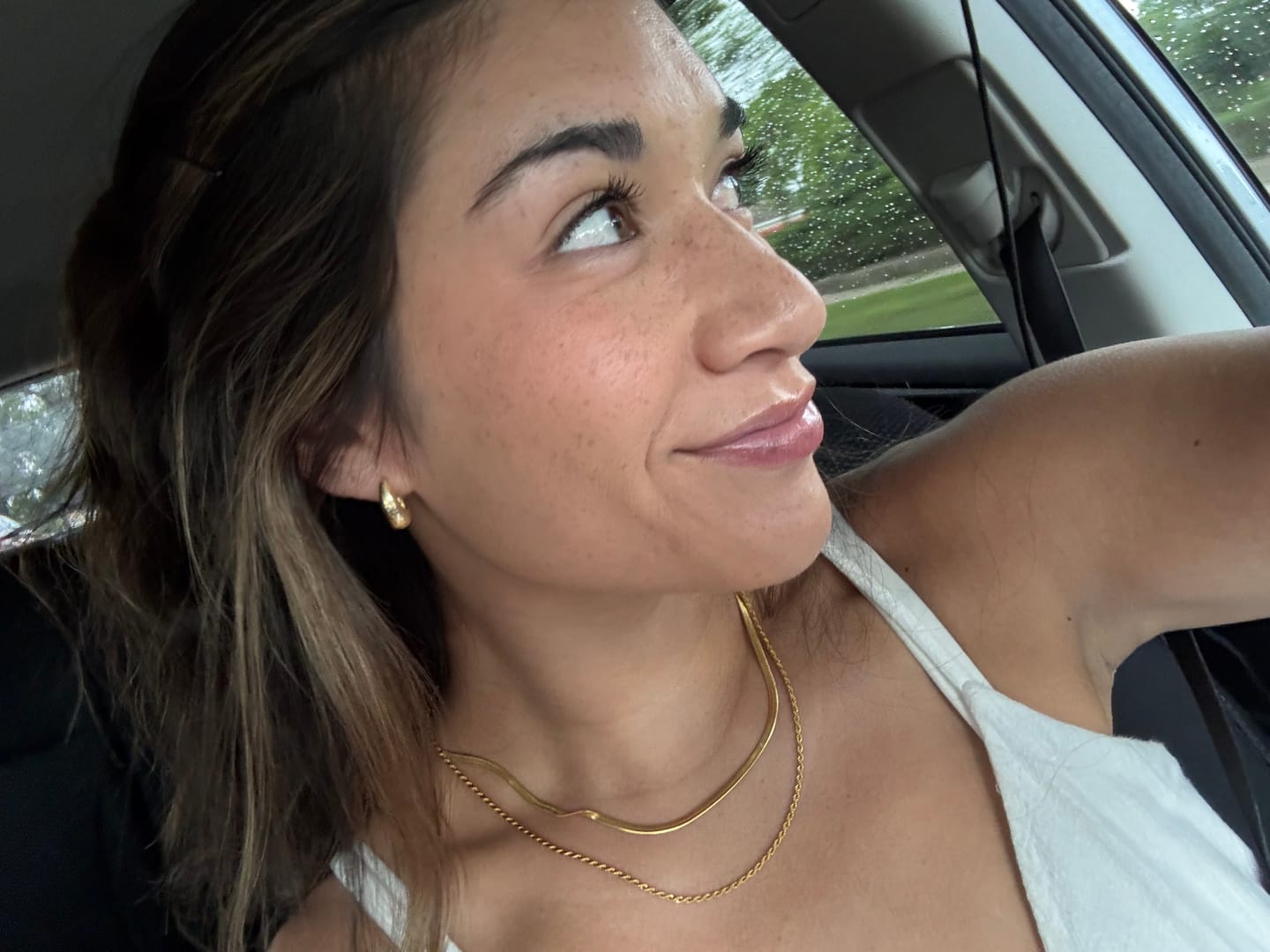 Customer photo review of Alexandra Layered Necklace