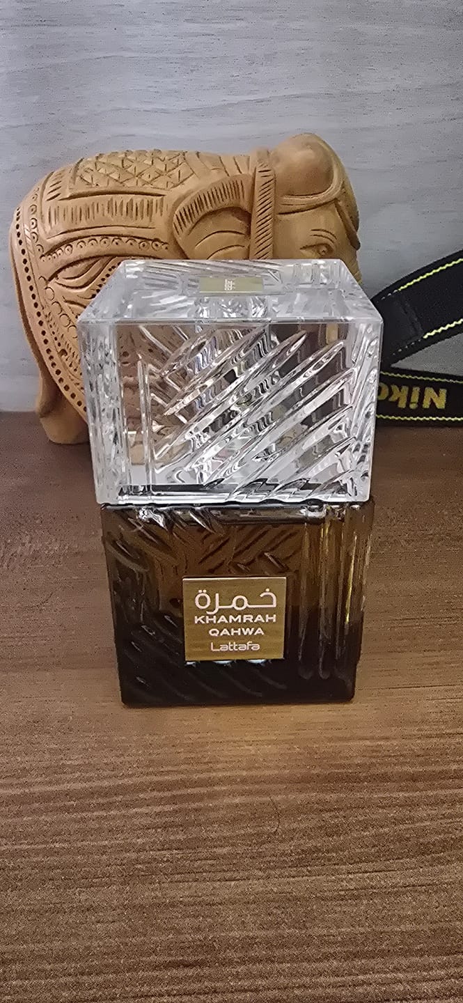 Customer photo review of Lattafa Khamrah Qahwa Eau De Parfum For Unisex