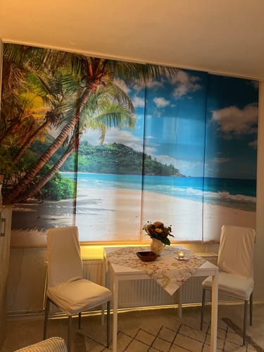 Customer photo review of Schiebegardine mit Motiv