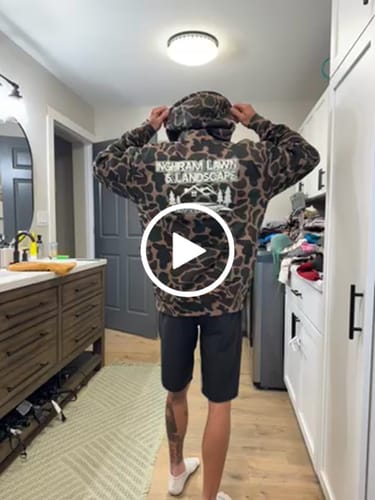 Customer video review of Custom Heavyweight Camo-Styled Hoodie - IND4000