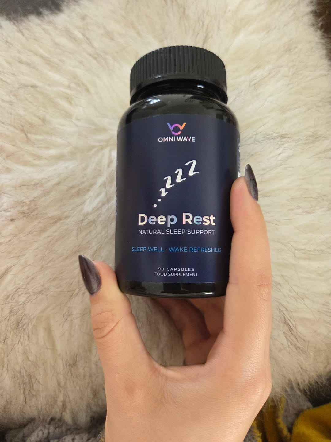 Customer photo review of Fall Asleep Faster. Stay Asleep Longer. Wake Up Refreshed.