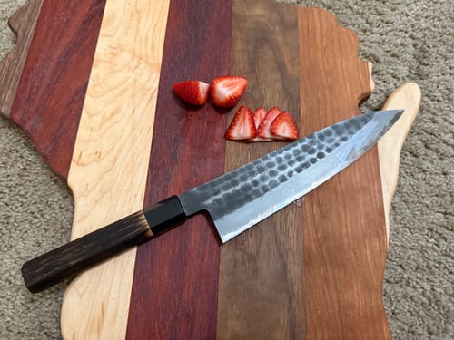 Customer photo review of Mutsumi Hinoura Gyuto 210 mm