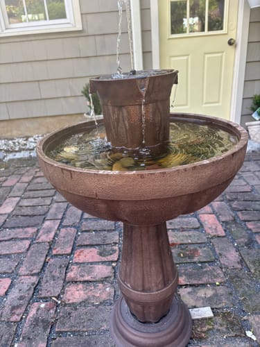 Customer photo review of Two Button Fountain Pump and Battery Compartment - no connection port