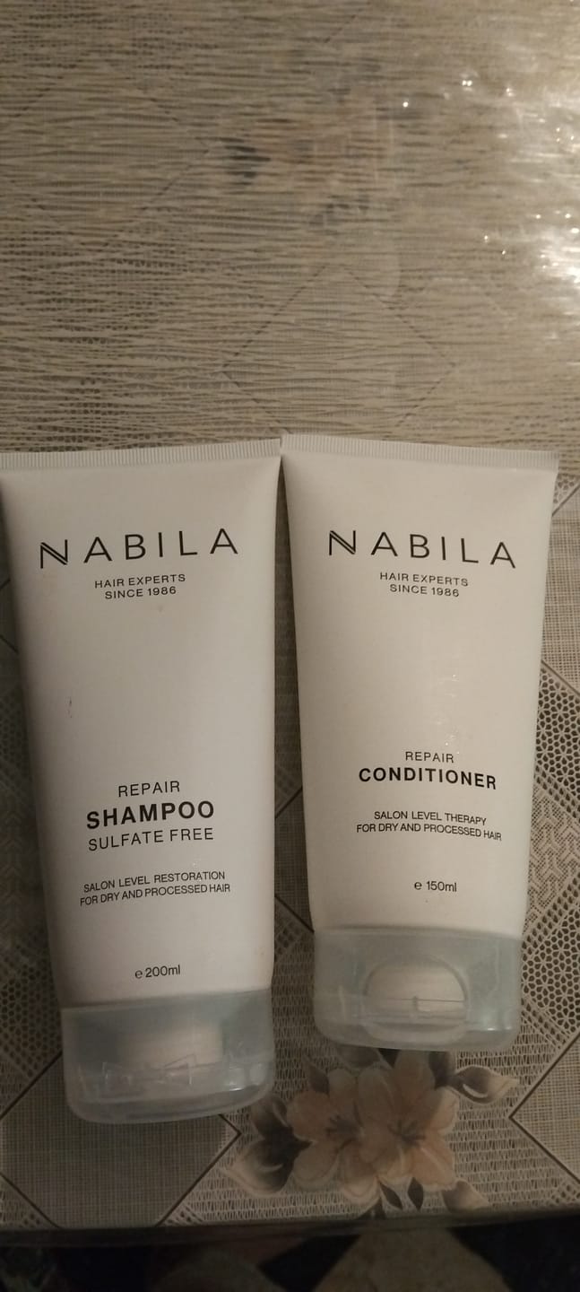 Customer photo review of NABILA Repair Shampoo Sulfate-Free | 200ml