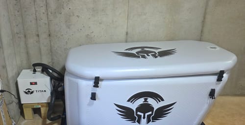 Customer photo review of Triumph Cold Plunge Tub + Chiller Bundle