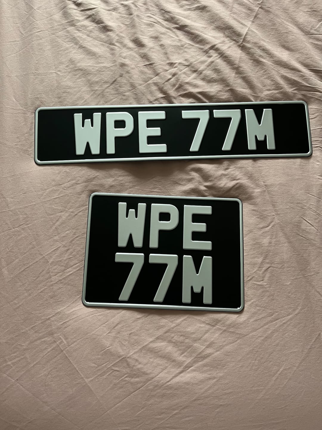 Customer photo review of Classic Metal Pressed Number Plate 520 x 111mm & 11 x 8 inches