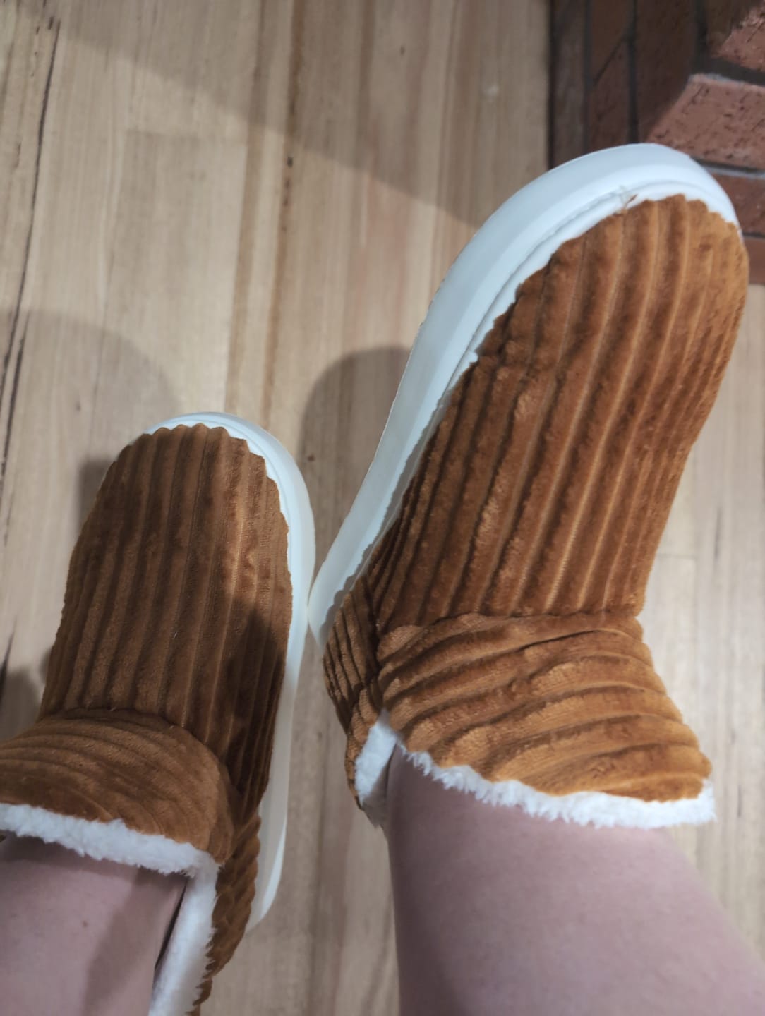 Customer photo review of Poh Poh’s™ Puffy Warm Slippers