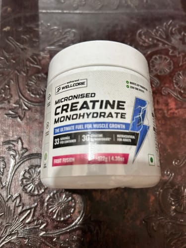 Customer photo review of Wellcore - Pure Micronised Creatine Monohydrate (122g, 33 Servings) Fruit Fusion