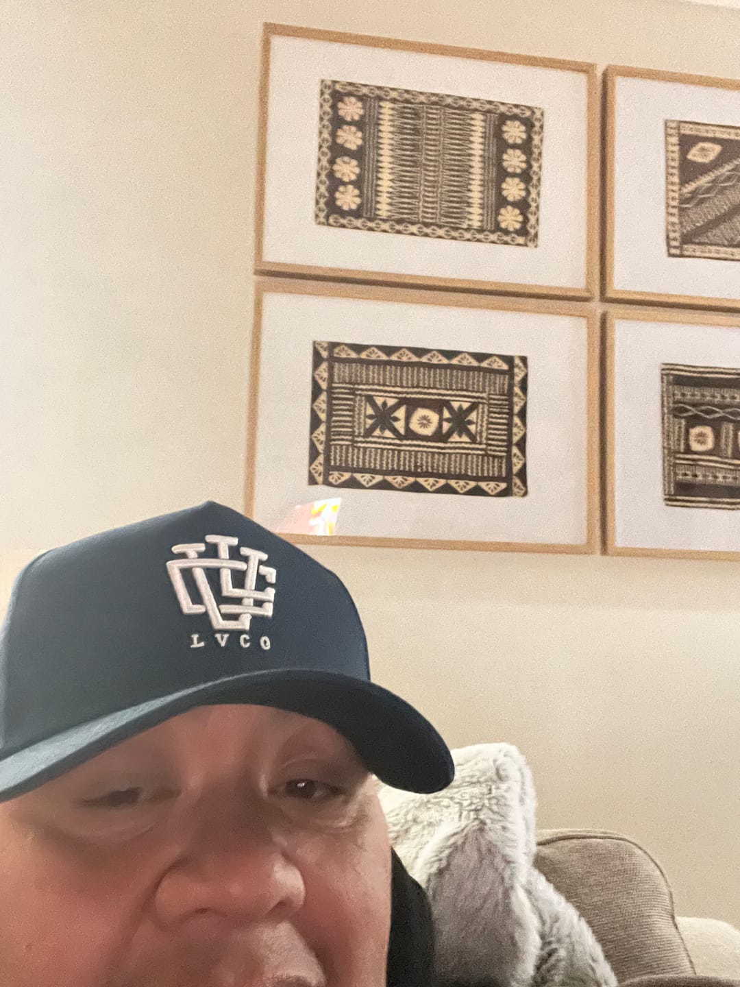 Customer photo review of LVCO "Khaki Green/Black" A-Frame Snapback