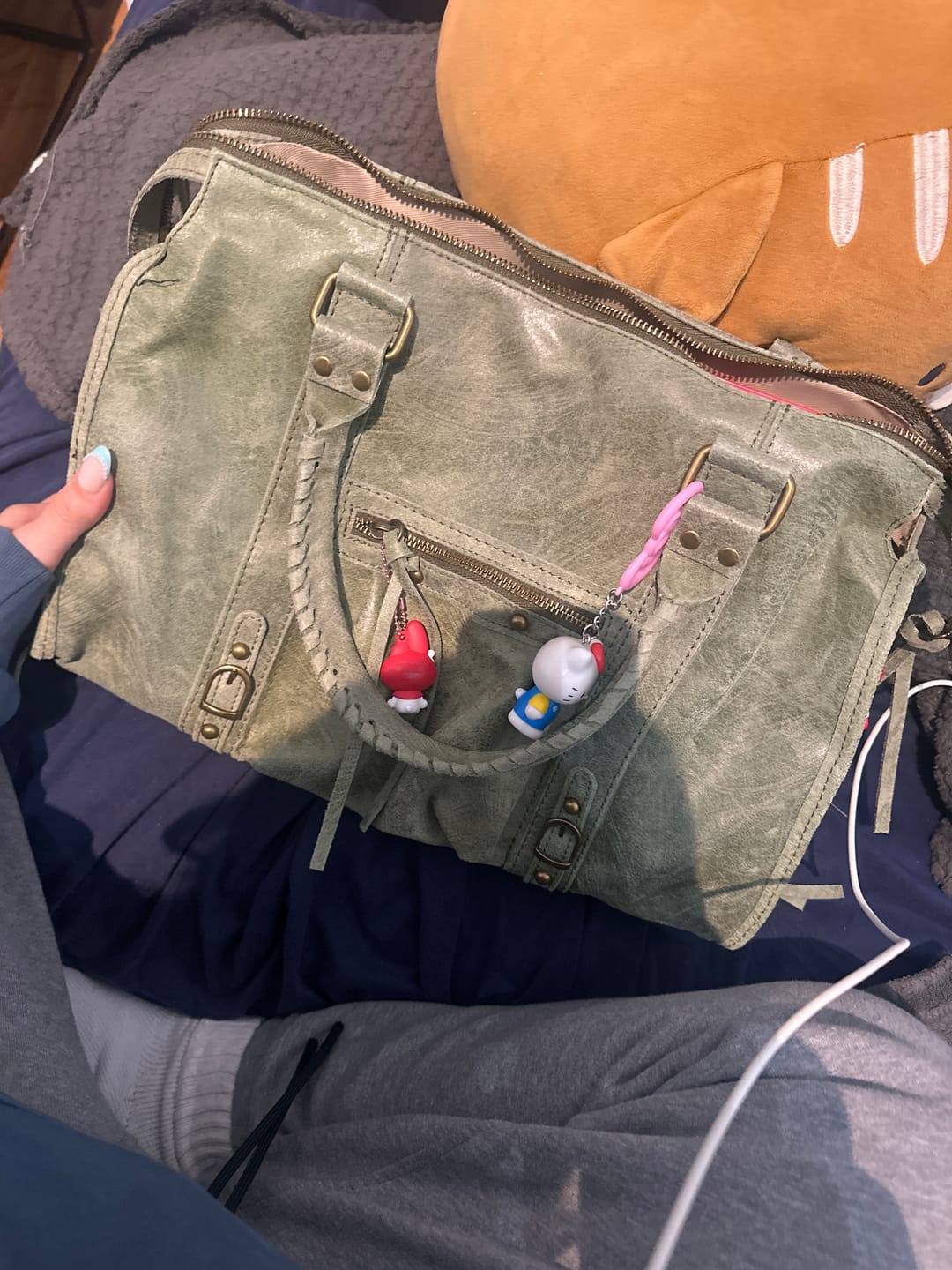 Customer photo review of It girl bag matcha
