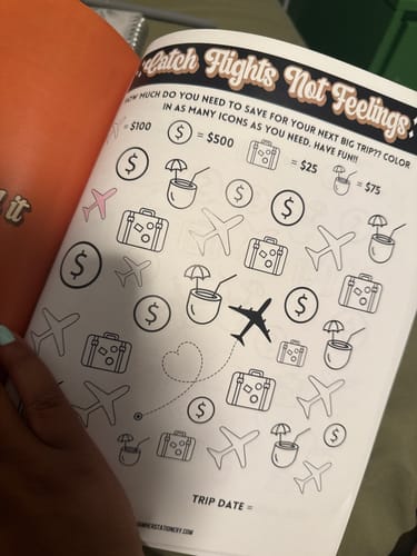 Customer photo review of Stackin My Paper - (Has the most savings trackers - house tracker, vacay, car, debt etc.)