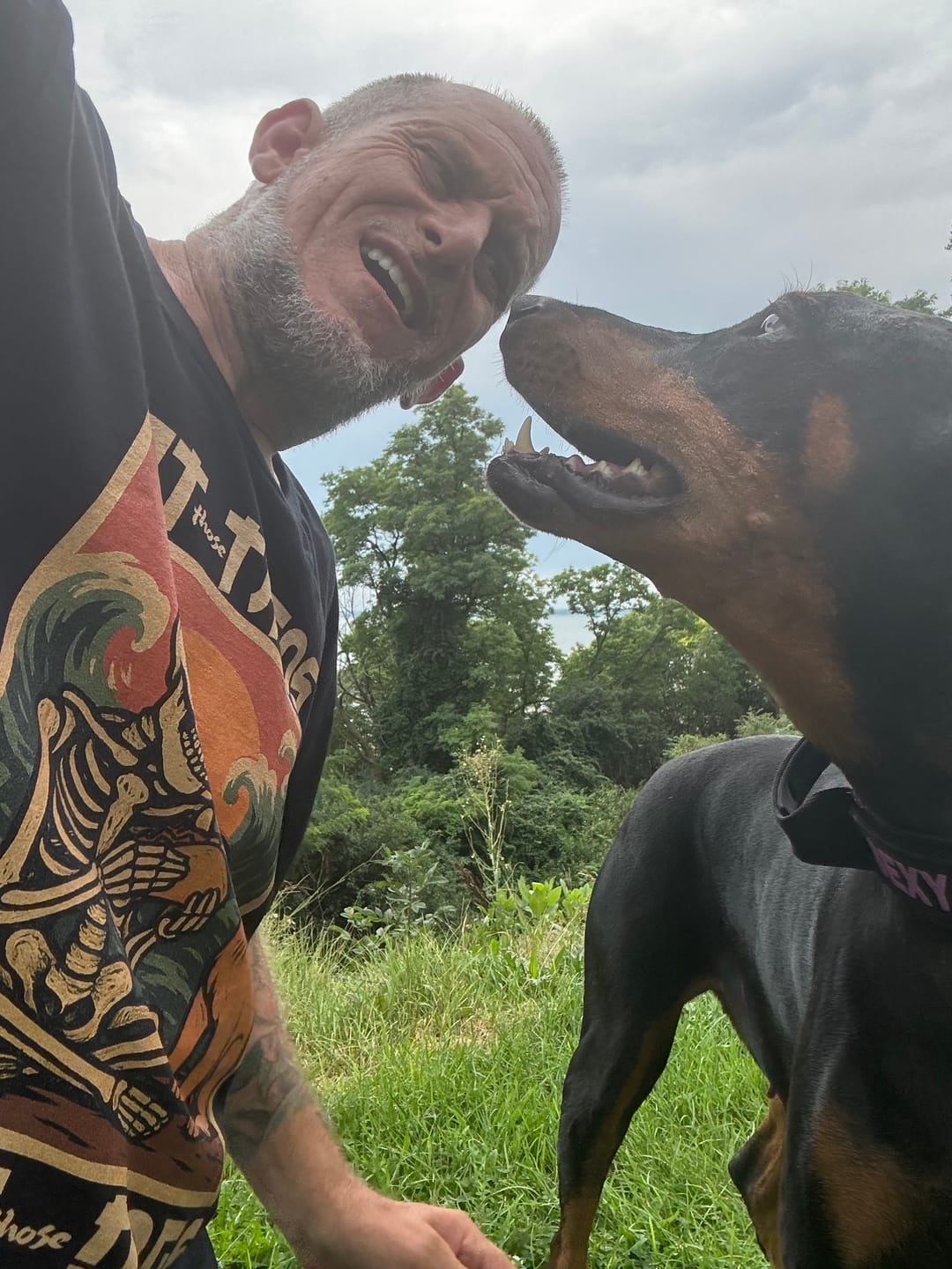 Customer photo review of Eat Tacos Pet Dogs Anime T-Shirt