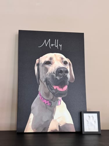 Customer photo review of Pet Art Canvas Wrap