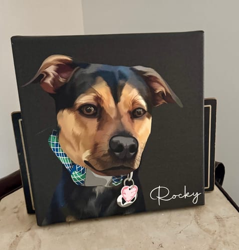 Customer photo review of Pet Art Canvas Wrap
