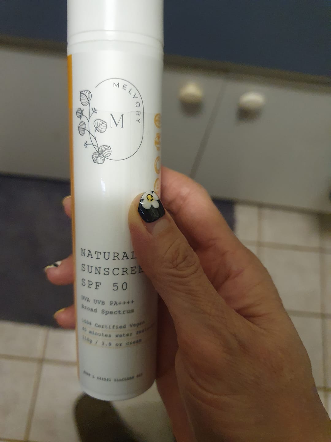Customer photo review of Natural Sunscreen SPF 50