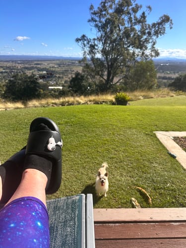 Customer photo review of Snoopy Classic Slippers