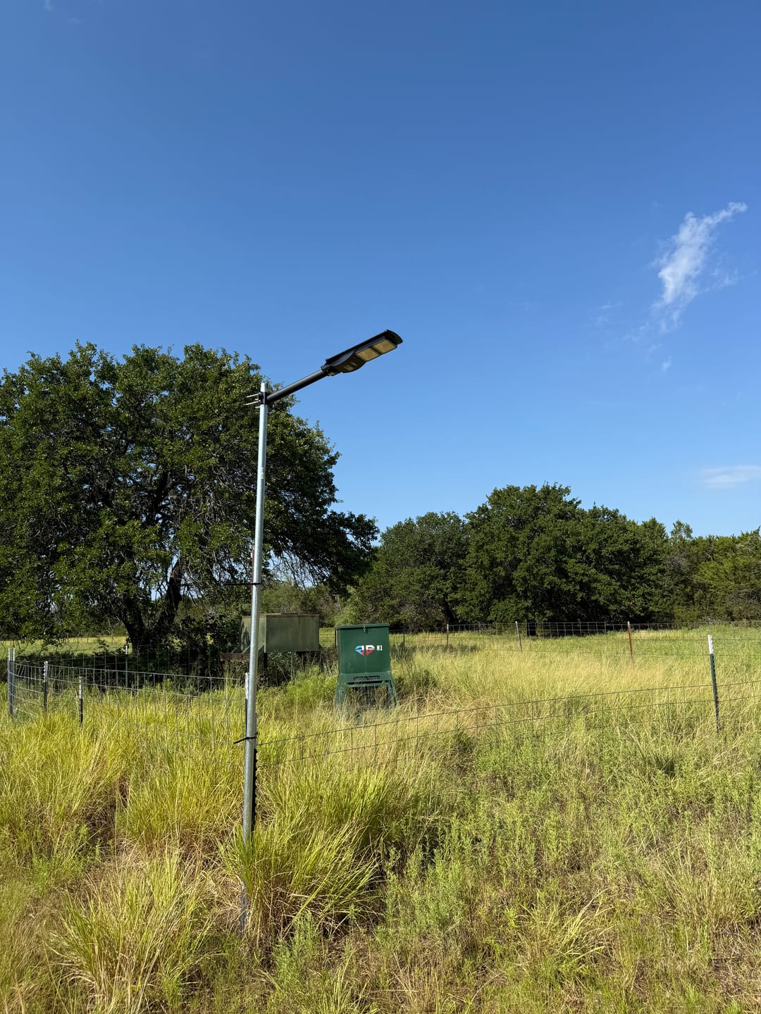 Customer photo review of Solar Red Light for Hunting Hogs Deers,Fish light