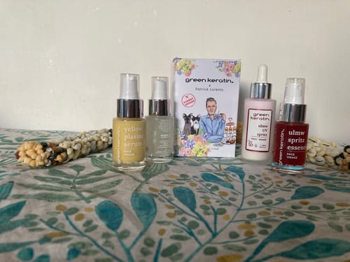 Customer photo review of Coffret Green Keratin x Patrick Lorentz