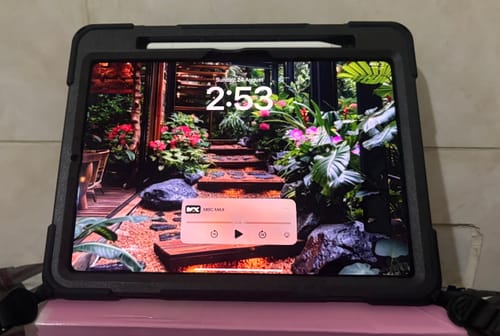 Customer photo review of Strike Rugged Case with Hand Strap and Lanyard for Apple iPad Pro 11 (2024)