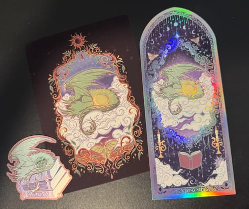 Customer photo review of Nightfall Dragon Bookmark