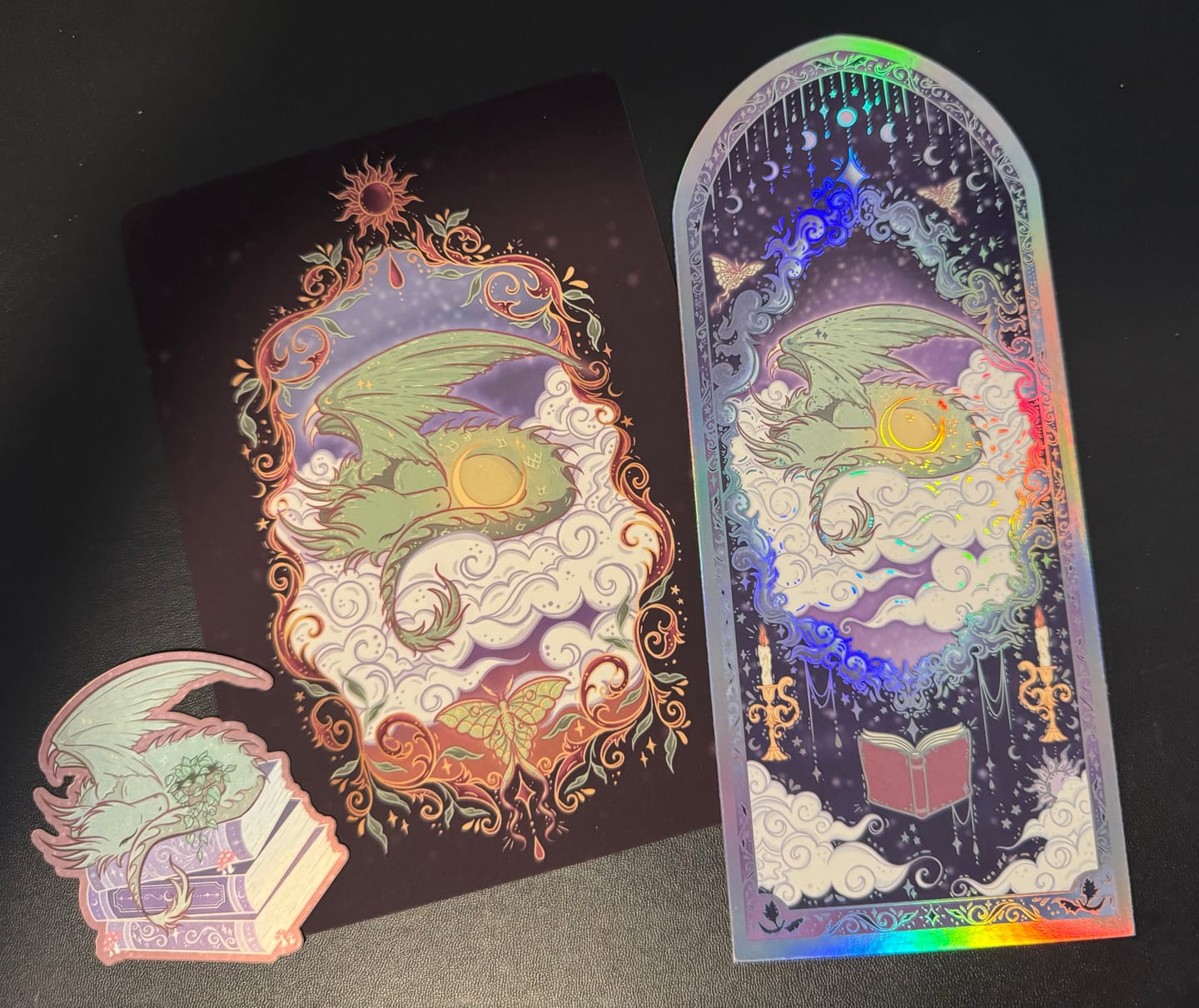 Customer photo review of Nightfall Dragon Bookmark