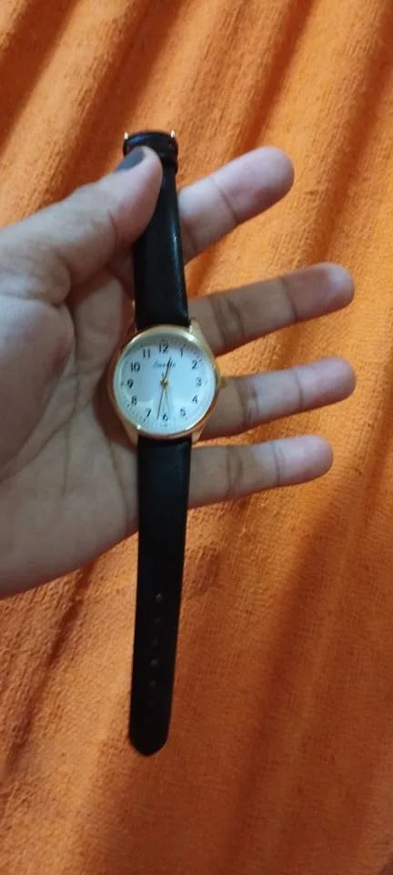Customer photo review of Gold Stainless Steel Women's Watch Quartz Minimalist