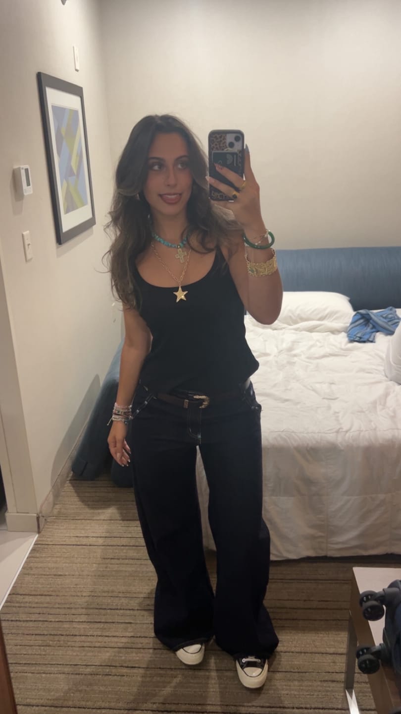 Customer photo review of Aelfric Eden Baggy Barrel Rivet Raw Jeans