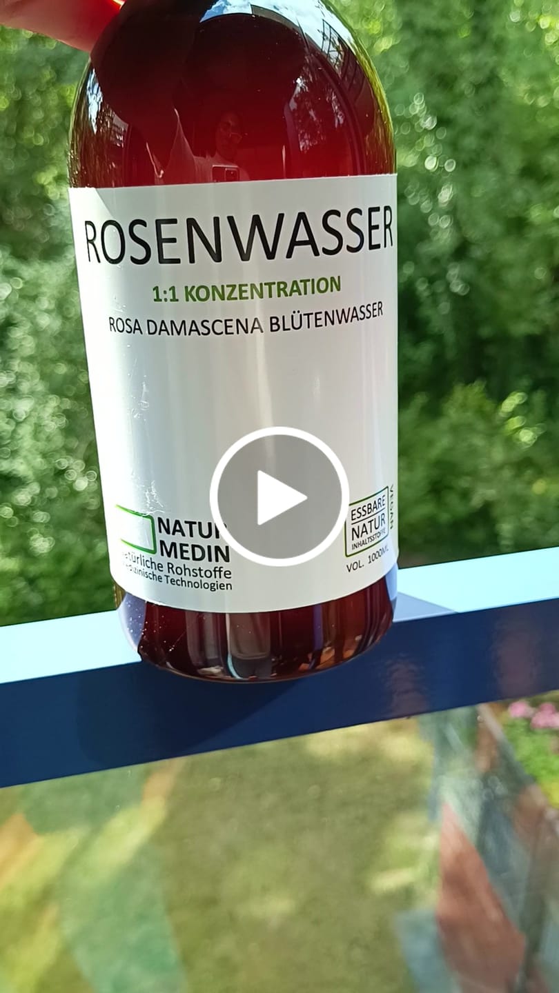 Customer video review of Rosenwasser. Das Original: 100 % essbar, 100 % wirksam.