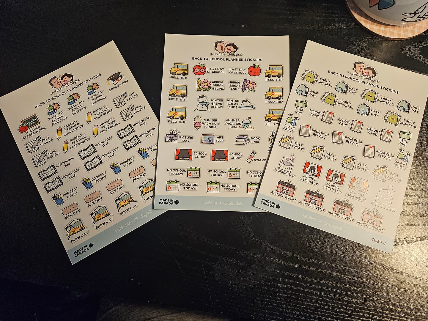 Customer photo review of Back to School Planner Stickers