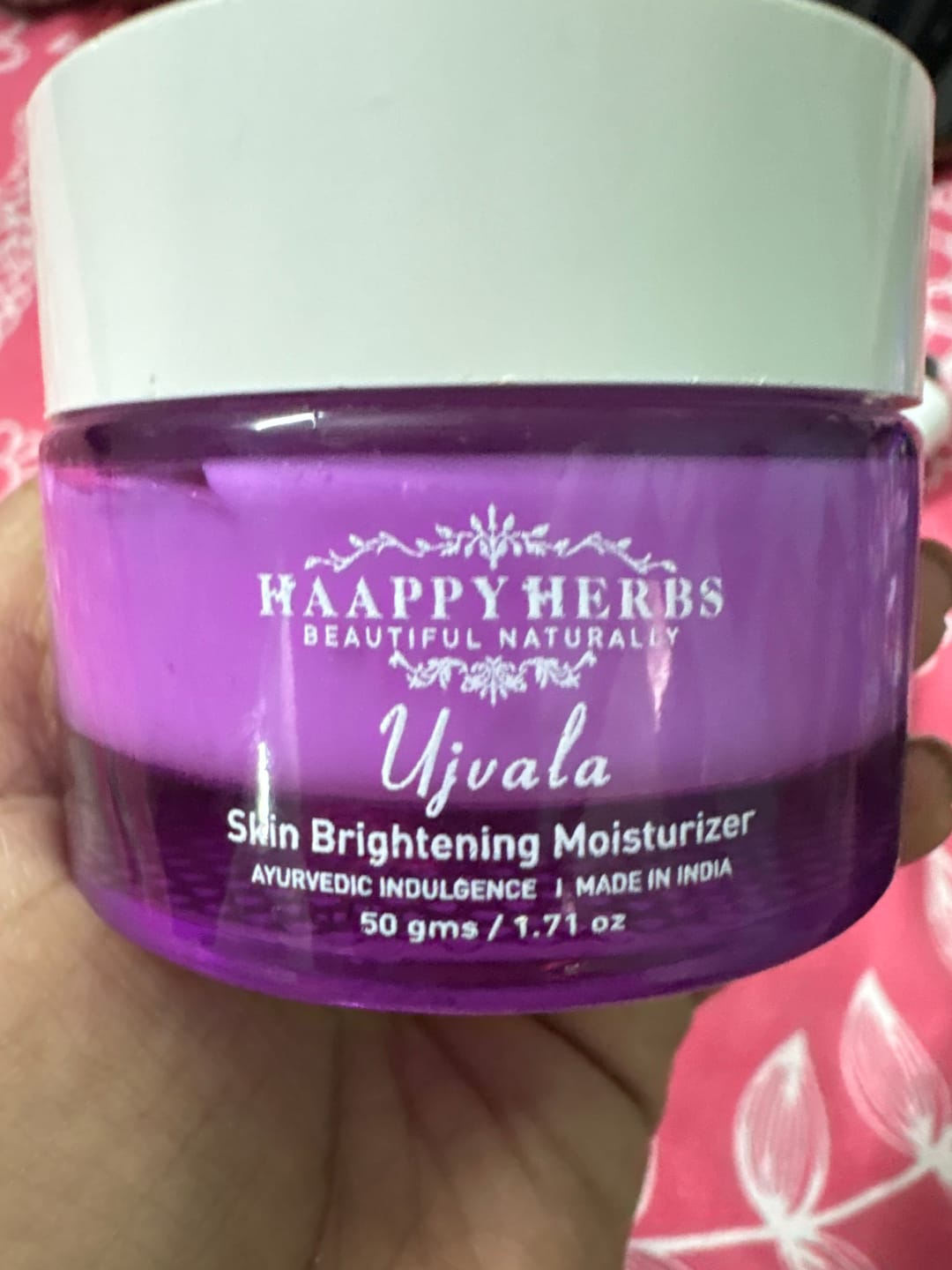 Customer photo review of Ujvala Skin Brightening Moisturizer