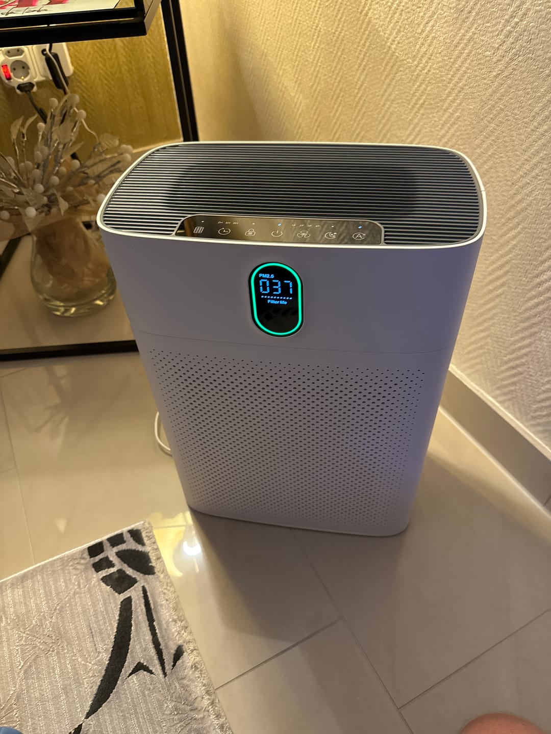 Customer photo review of Smart Luftreiniger V1 Pro – Leistungsstarke HEPA-Filterung mit PM2.5-Sensor, App- und Sprachsteuerung für saubere Raumluft