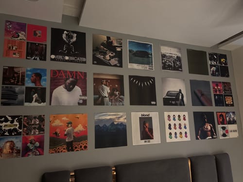 Customer photo review of PLAYLIST - ALBUM COVER PRINTS - CUSTOM WALL COLLAGE POSTERS