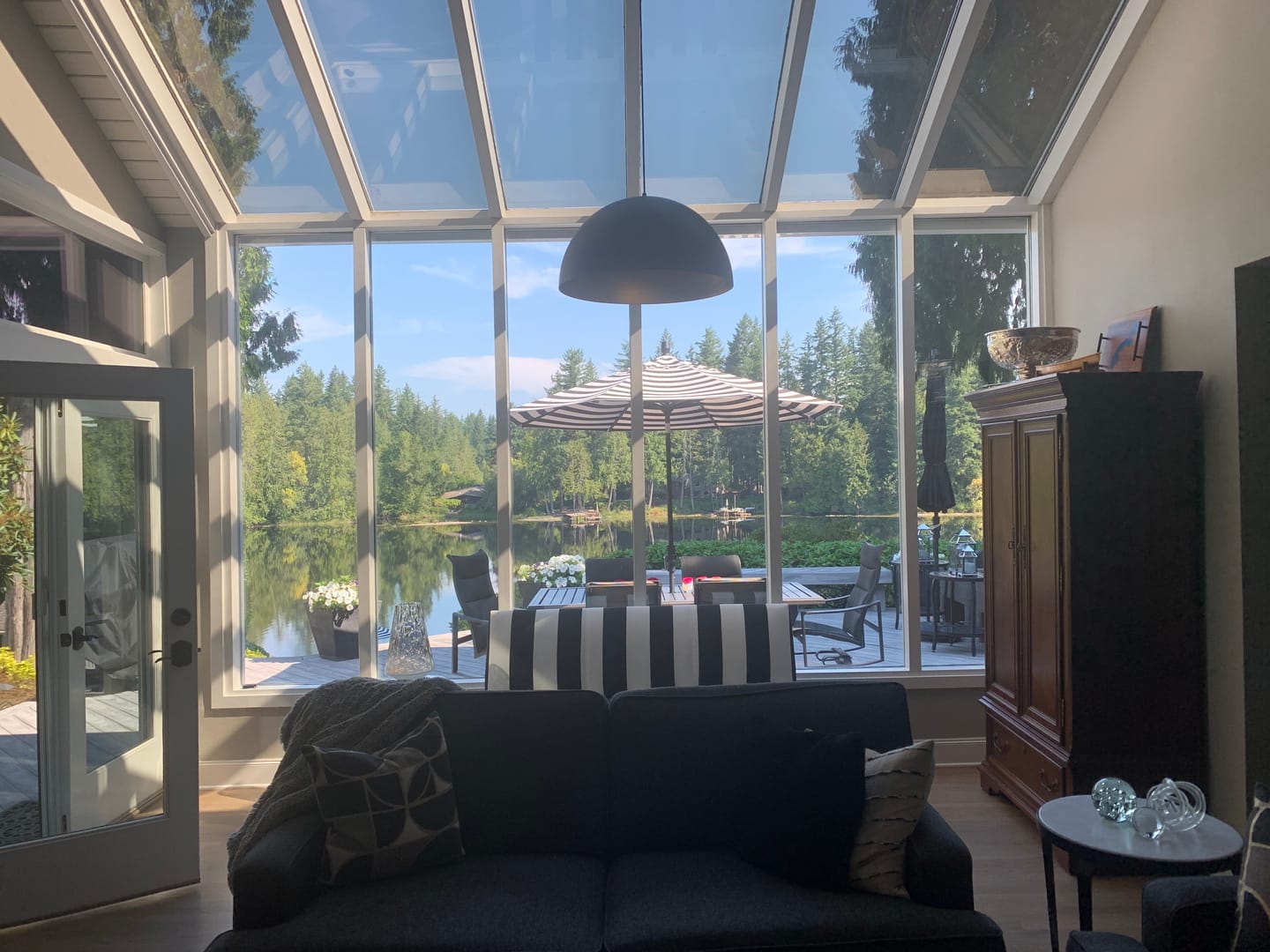 Customer photo review of Oversized Metal Dome Pendant Light