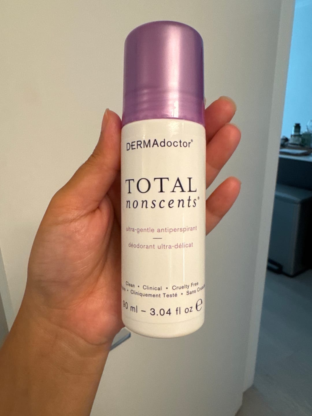 Customer photo review of Total Nonscents Ultra-Gentle Brightening Antiperspirant